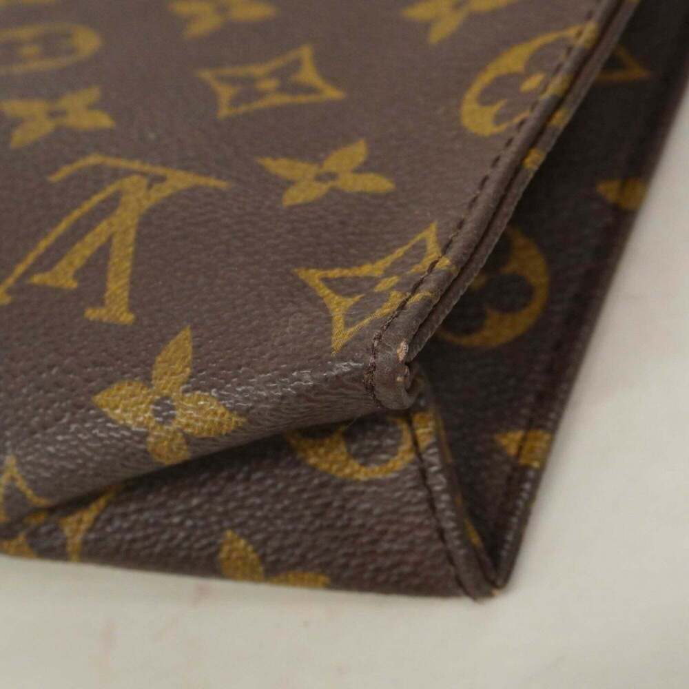 LOUIS VUITTON Authentic Brown Monogram Pochette Pouch - Picture 6 of 9